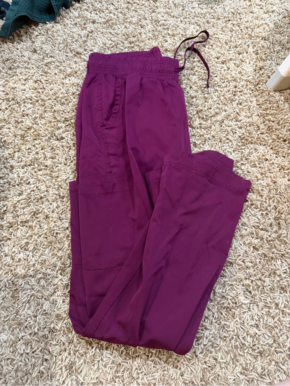 Magenta/Purple Drawstring  Scrub Pants